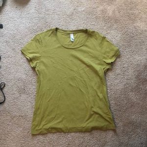 American Apparel Yellow/Green Tee